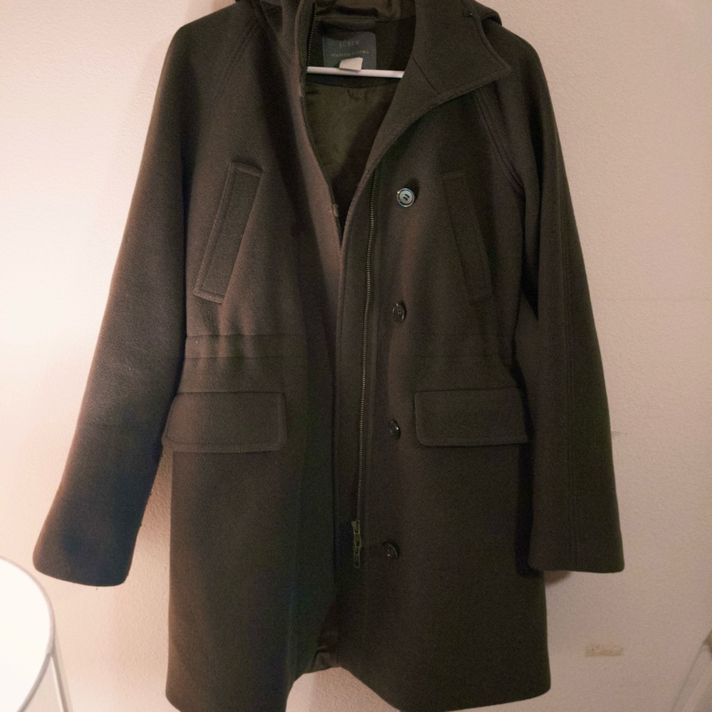 J.Crew Elements Duffle Coat (Olive)